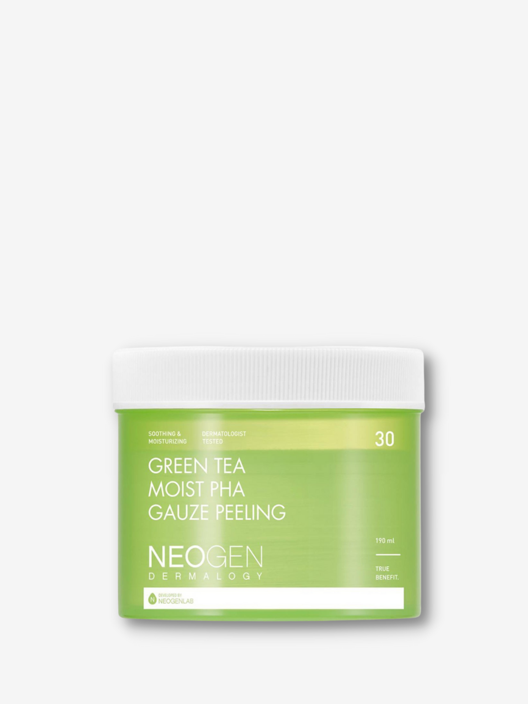 NEOGEN - Green Tea Moist PHA Gauze Peeling - 190ml (30 Pads)