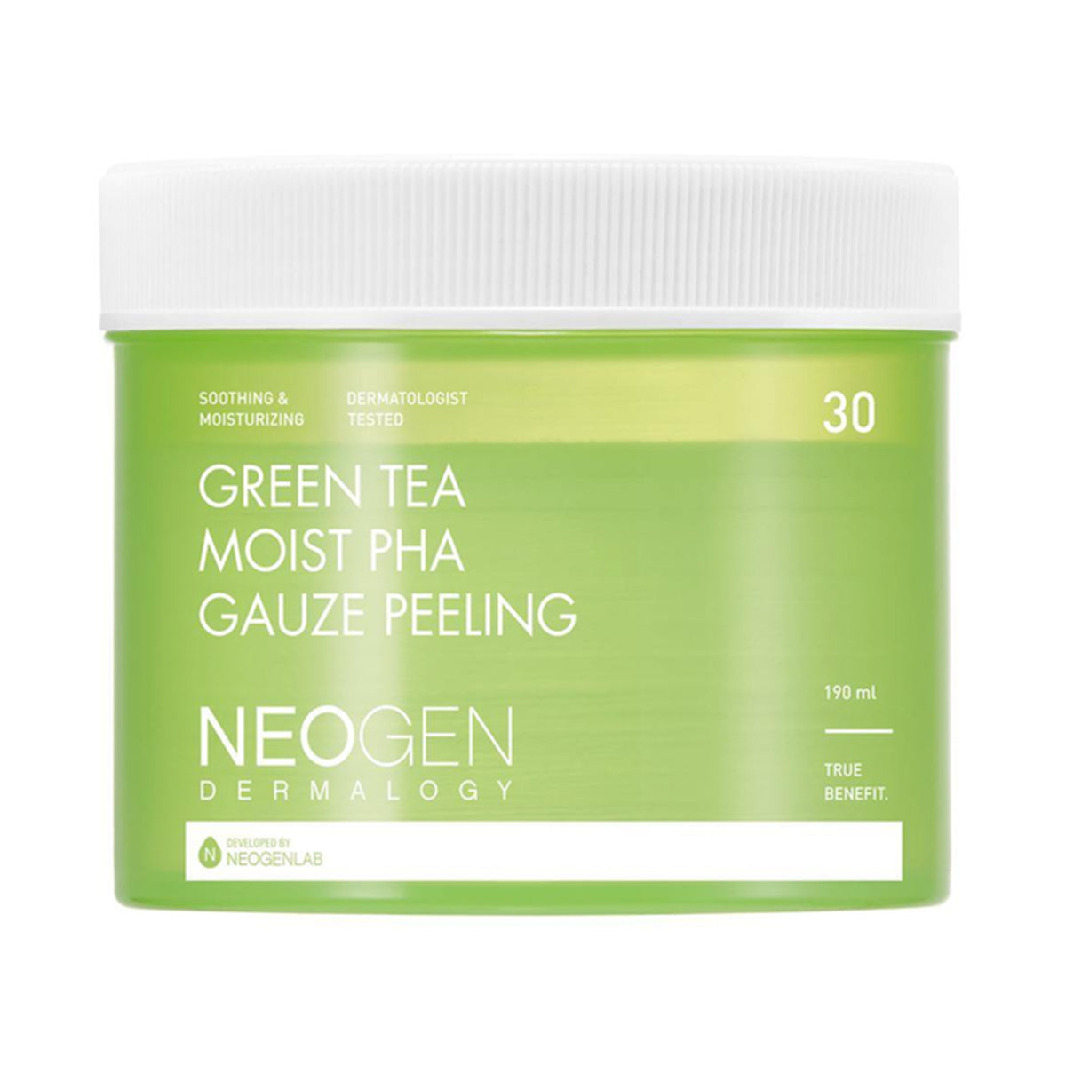 NEOGEN - Green Tea Moist PHA Gauze Peeling - 190ml (30 Pads)