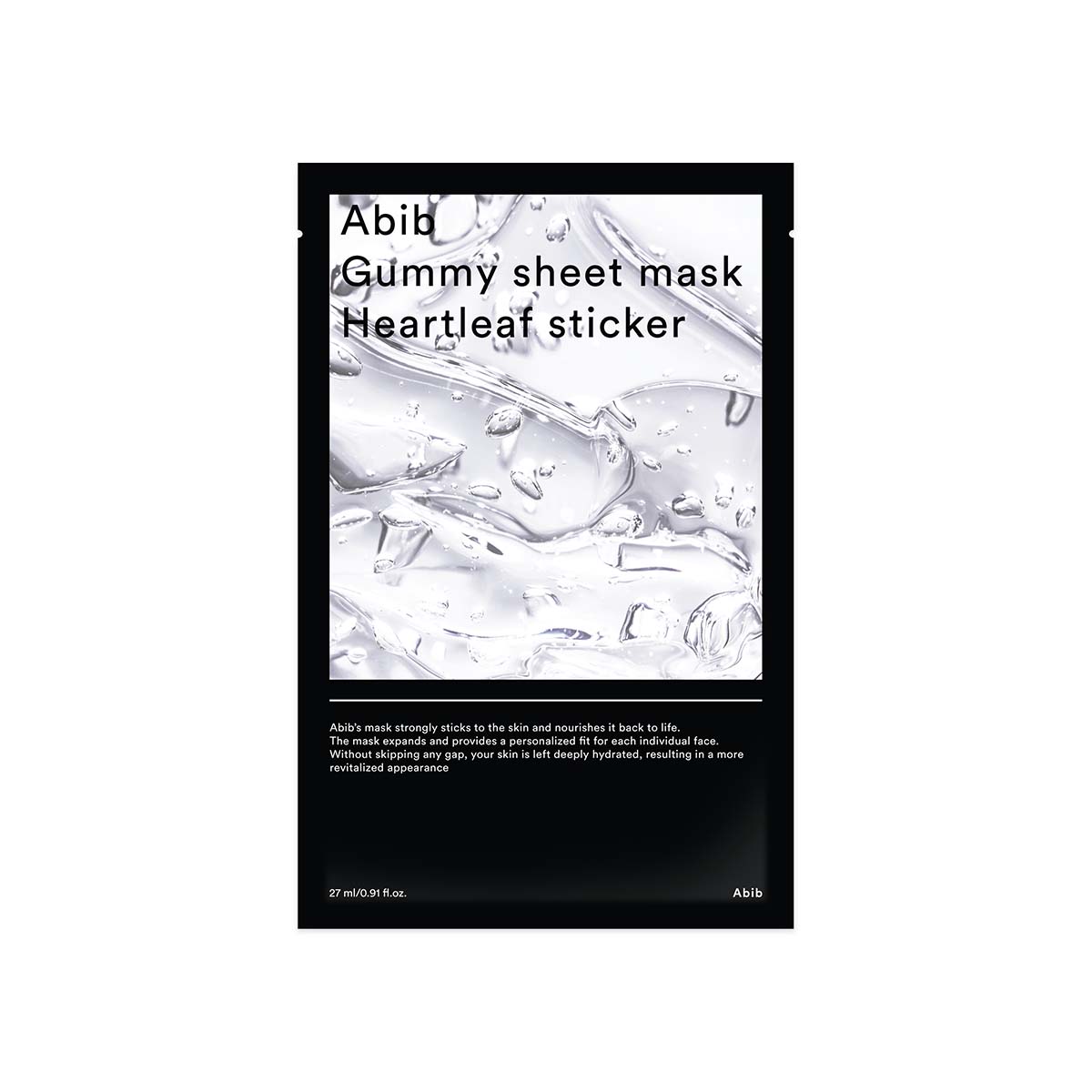 Abib - Gummy Sheet Mask Heartleaf Sticker