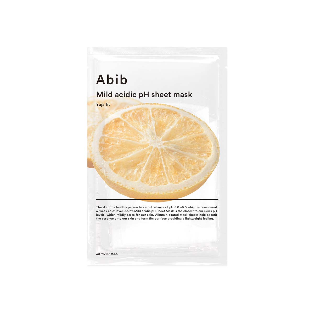Abib - Mild Acidic pH Sheet Mask Yuja Fit