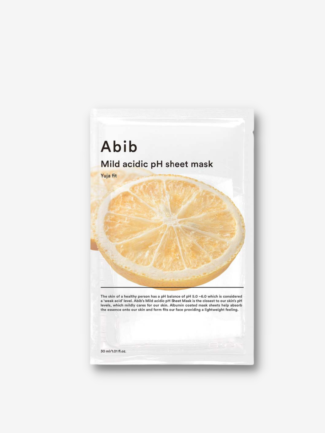 Abib - Mild Acidic pH Sheet Mask Yuja Fit